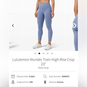 lululemon Blue Leggings